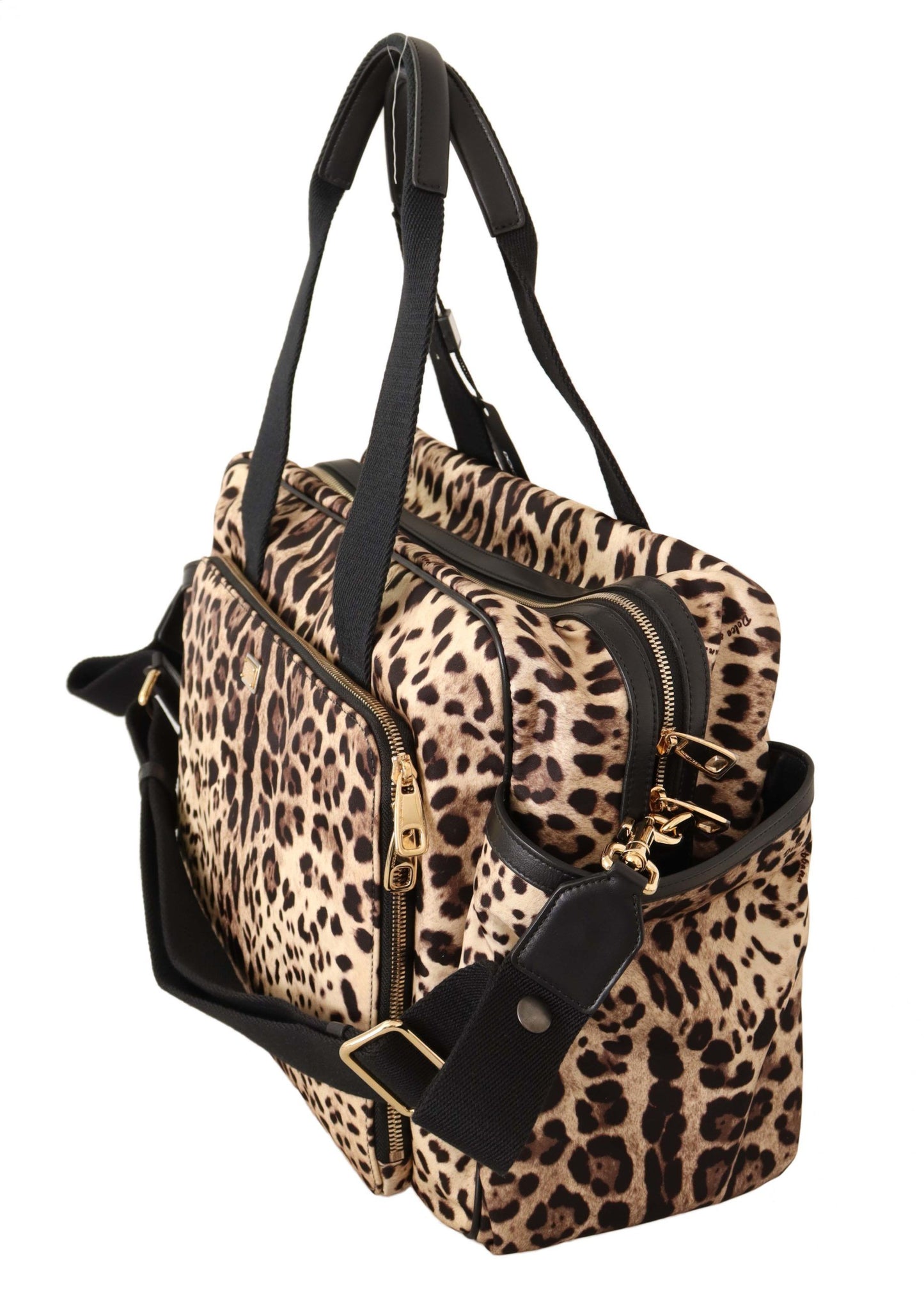 Elegant Leopard Print Baby Changing Bag