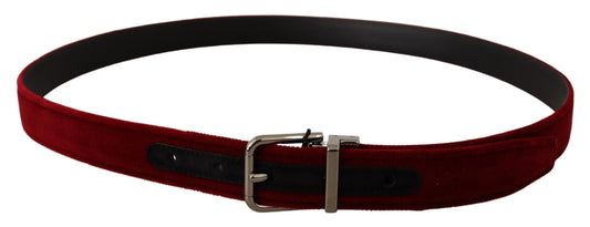 Elegant Suede Leather Belt with Silver Buckle