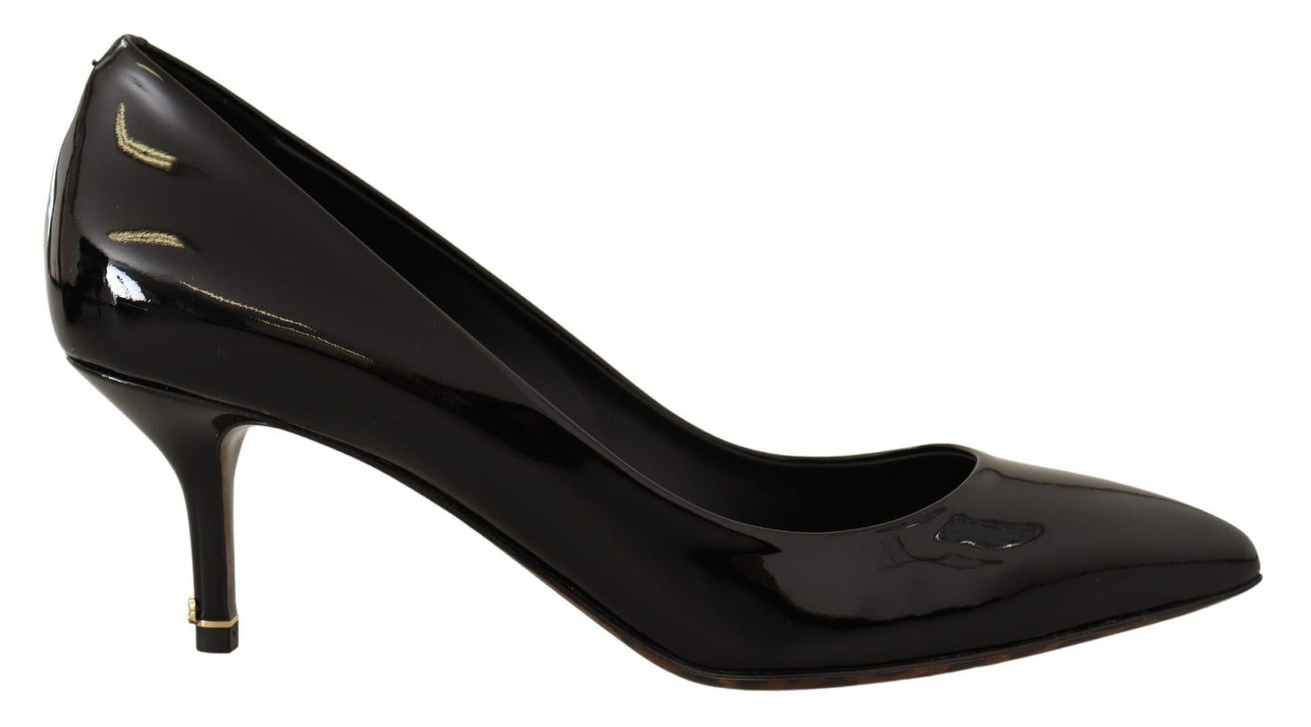 Elegant Black Patent Leather Heels