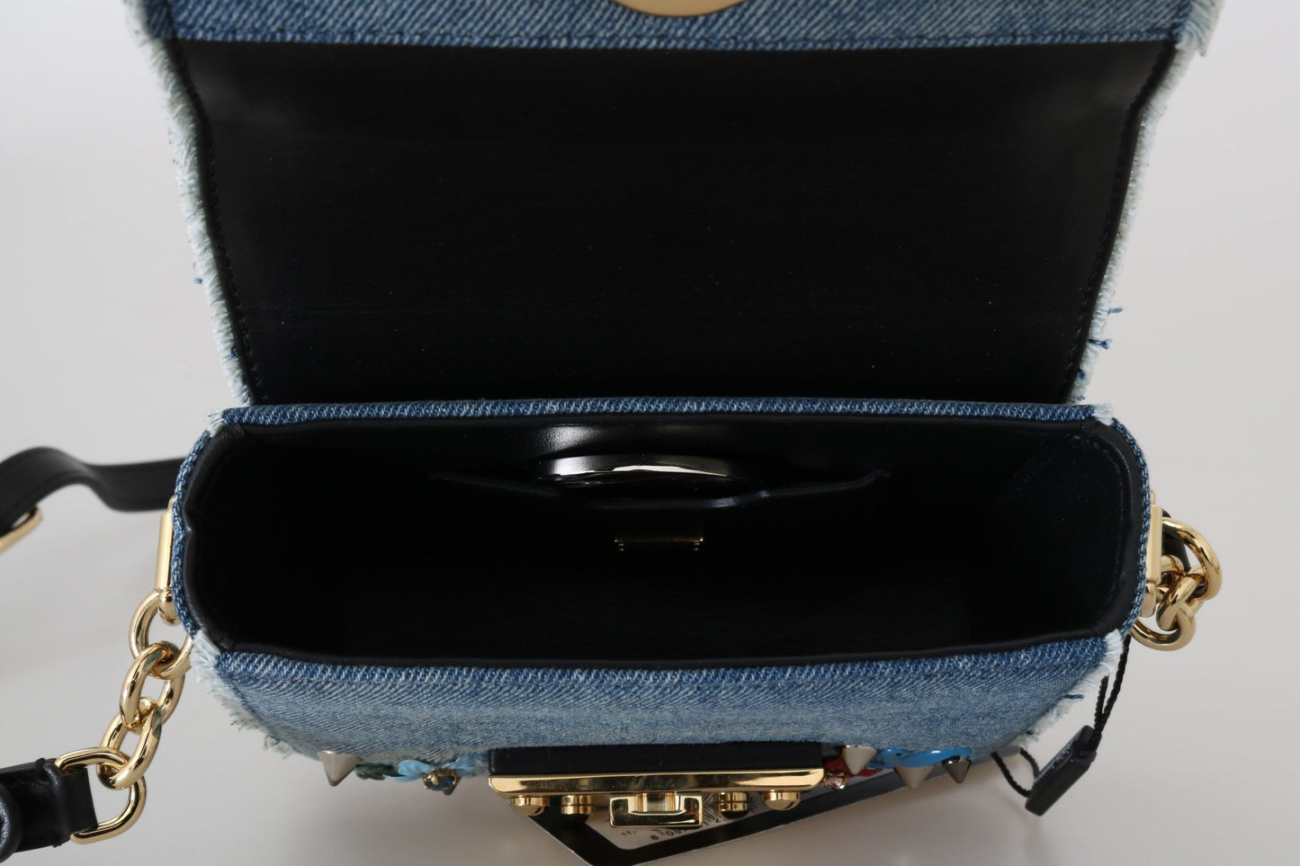 Elegant Blue & Black Lucia Crossbody Bag