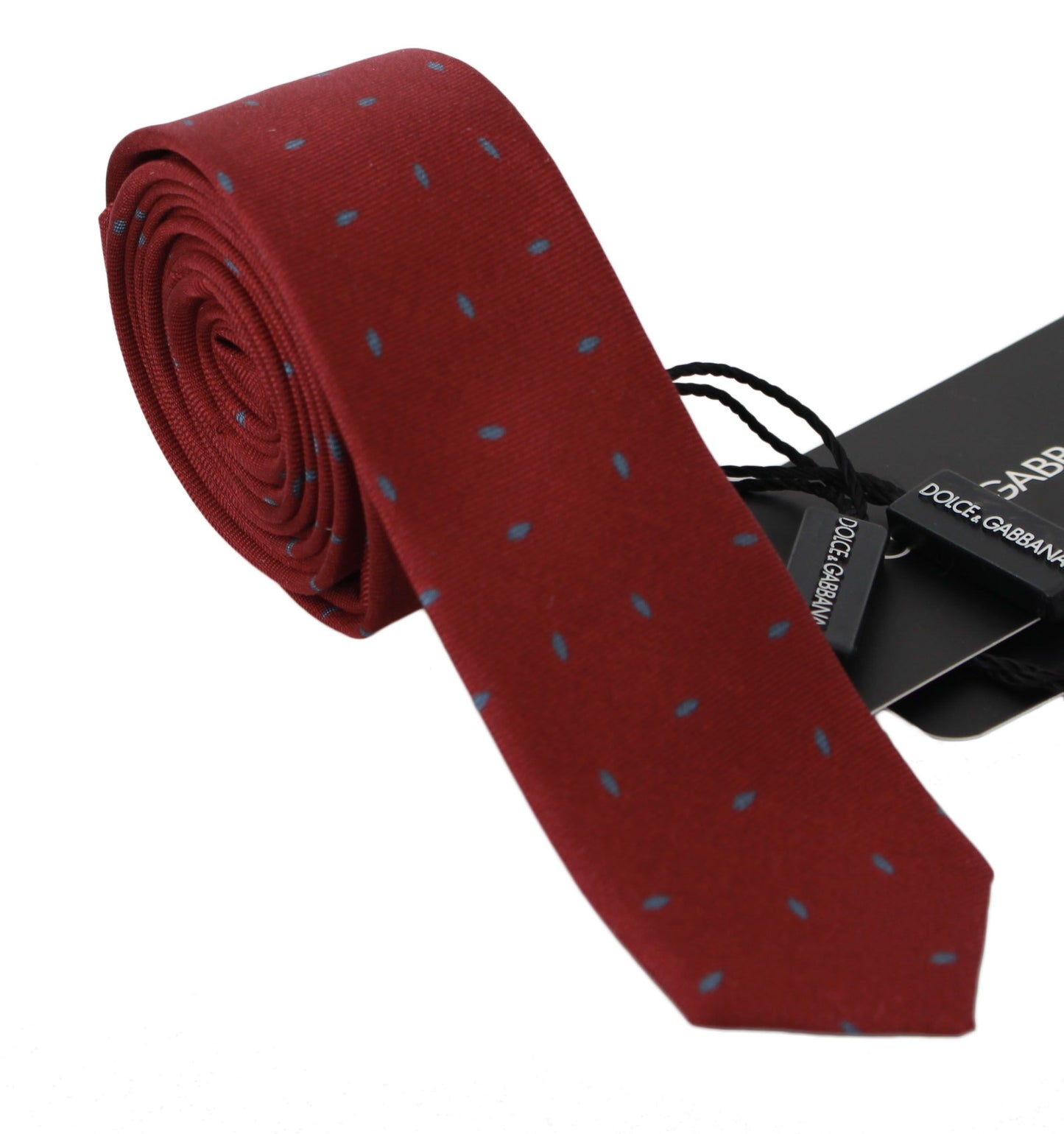 Maroon Patterned Classic Slim Necktie