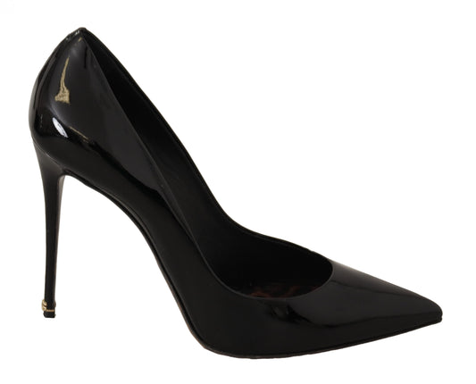 Elegant Black Patent Leather Heels