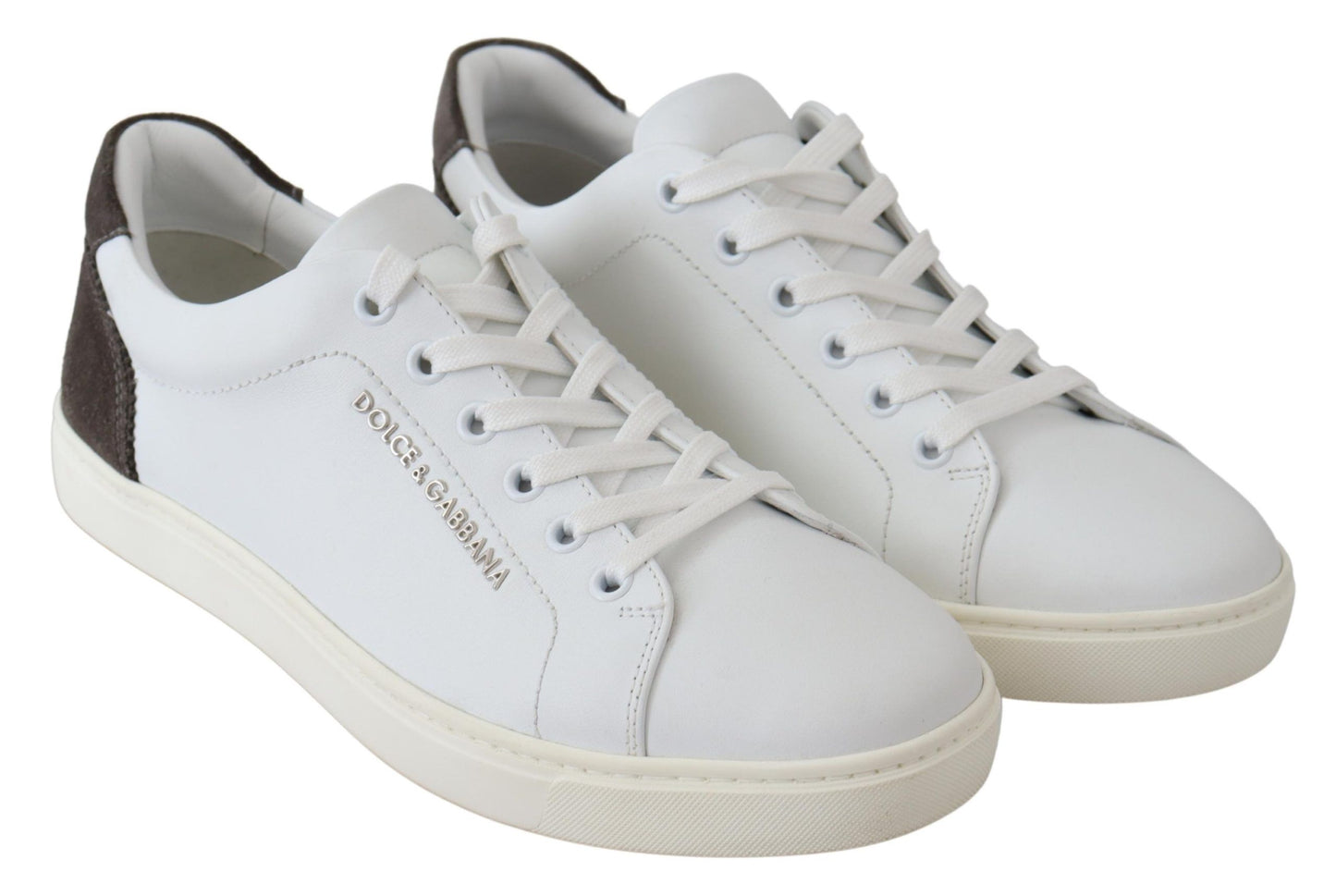 White Leather Low Top Casual Mens Sneakers Shoes