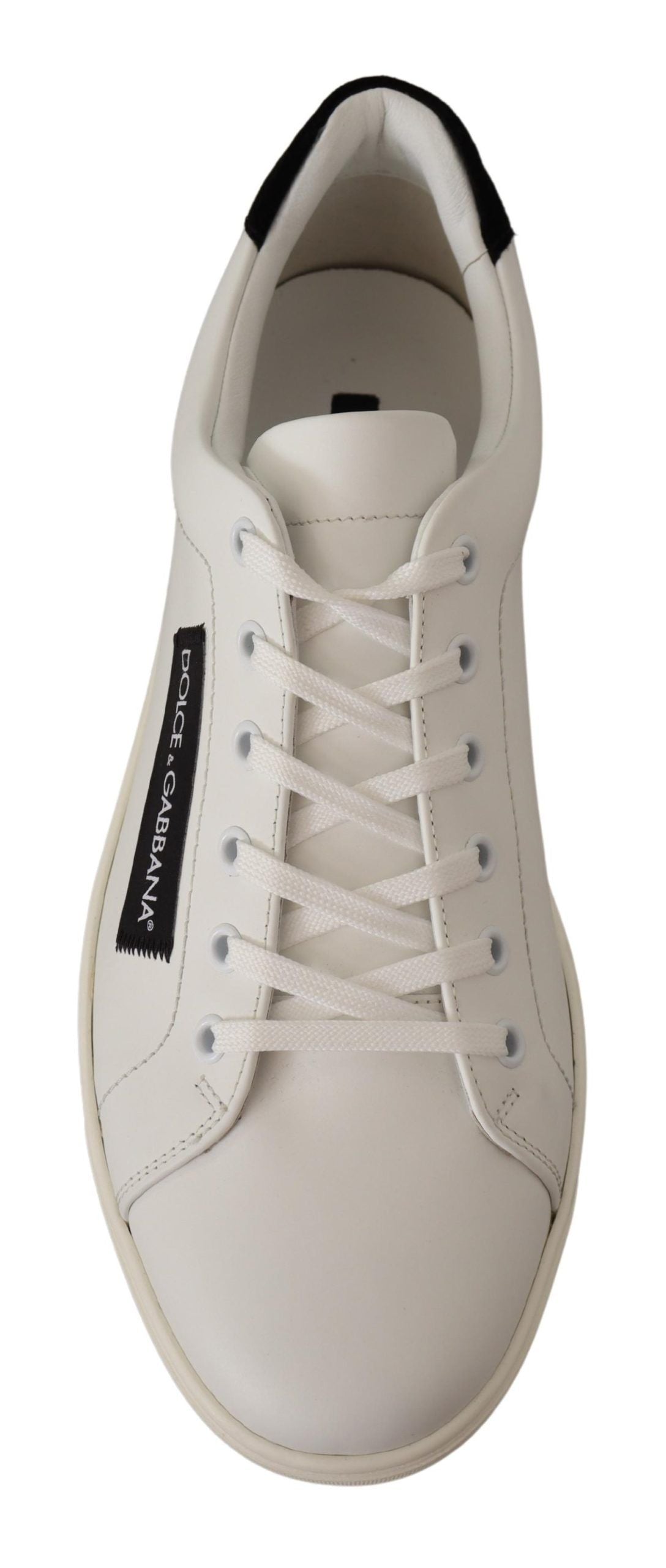 Elegant Monochrome Leather Sneakers