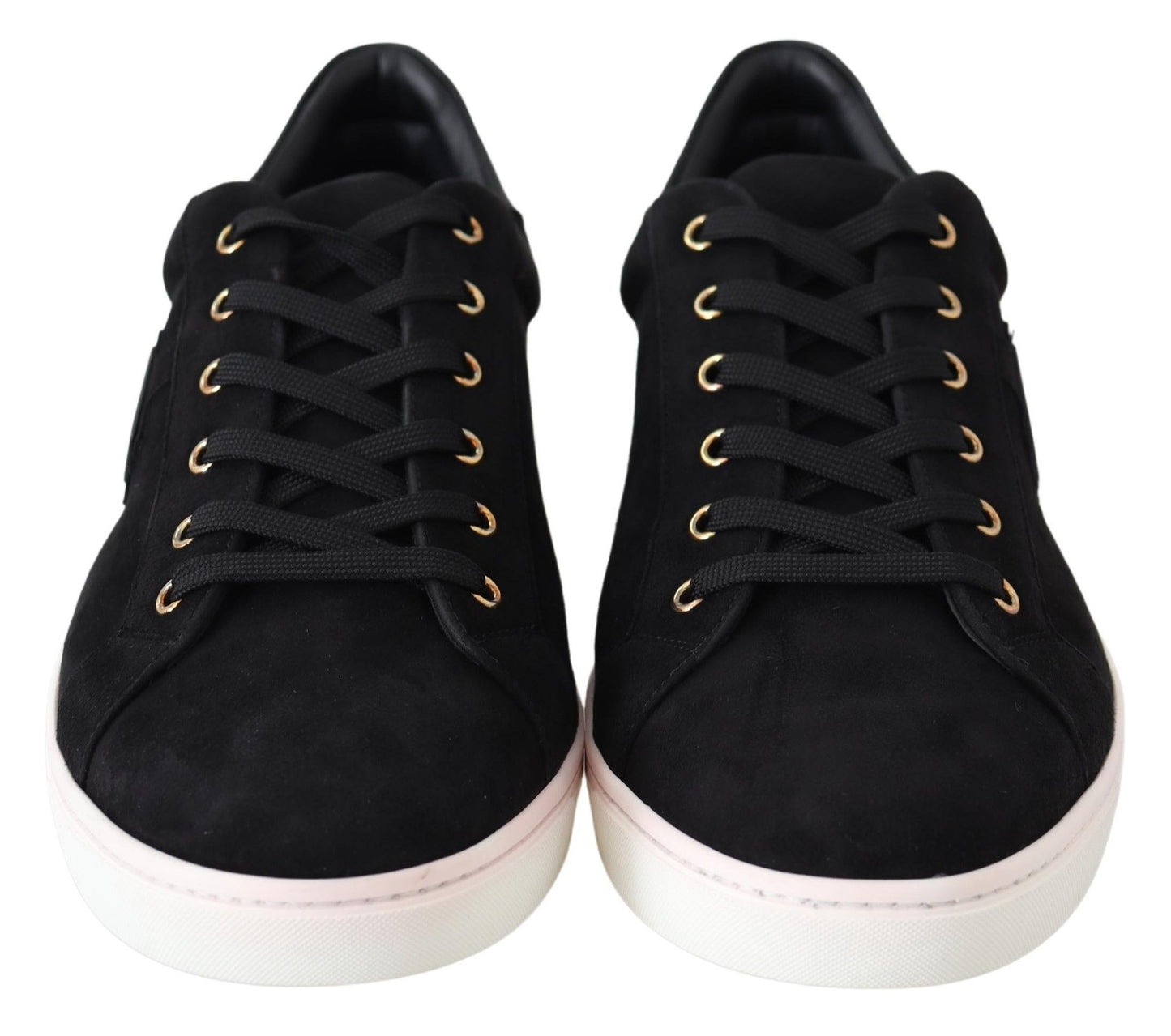 Chic Black Leather Sneakers for Men