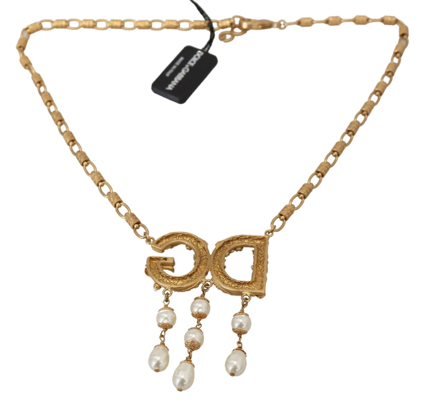 Glimmering Gold Crystal Statement Necklace