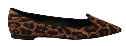 Elegant Leopard Print Loafers Flats