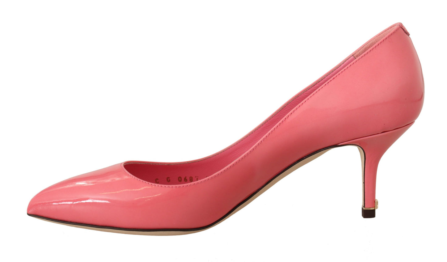 Chic Patent Leather Pink Pumps