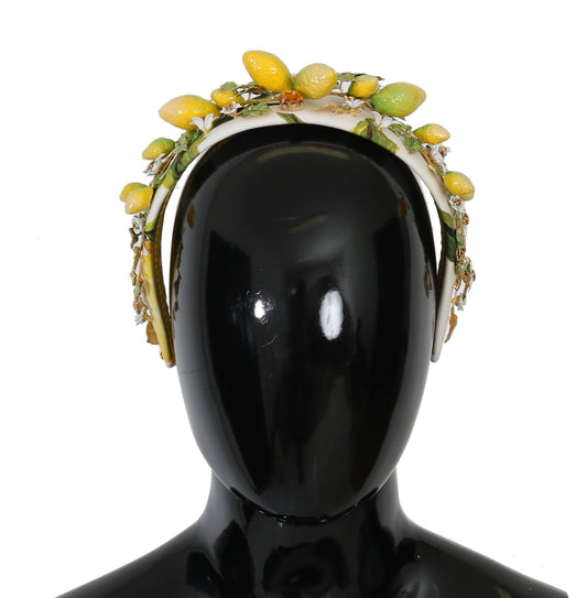 Yellow Lemons Sicily Crystal Diadem Tiara Headband
