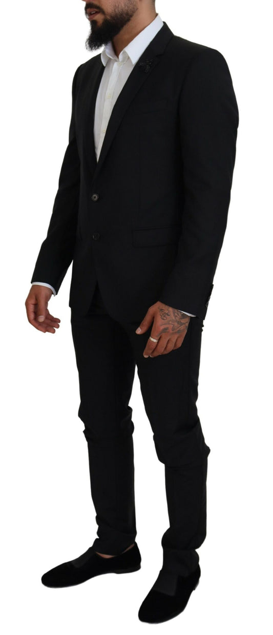 Black Single Breasted 2 Piece MARTINI Suit