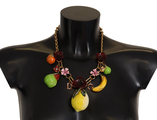 Chic Gold Statement Sicily Fruit Necklace