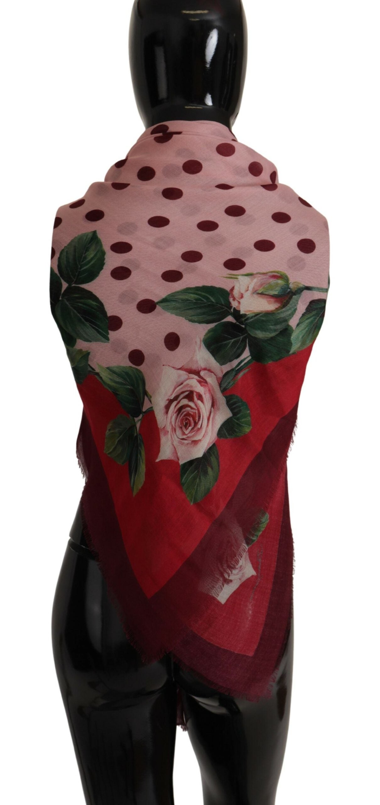 Elegant Floral Cashmere-Silk Women's Scarf