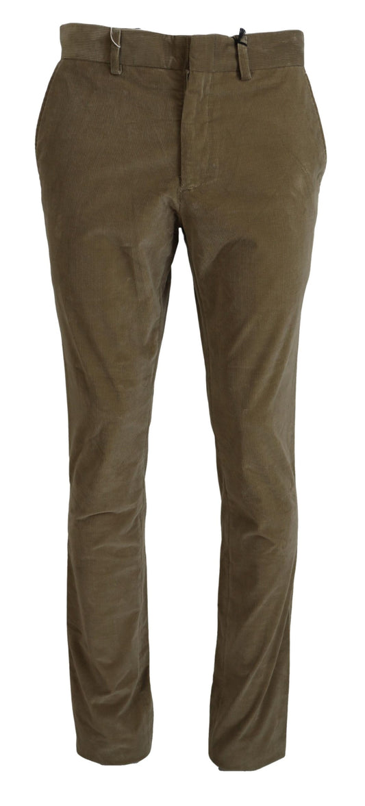 Elegant Brown Casual Pants