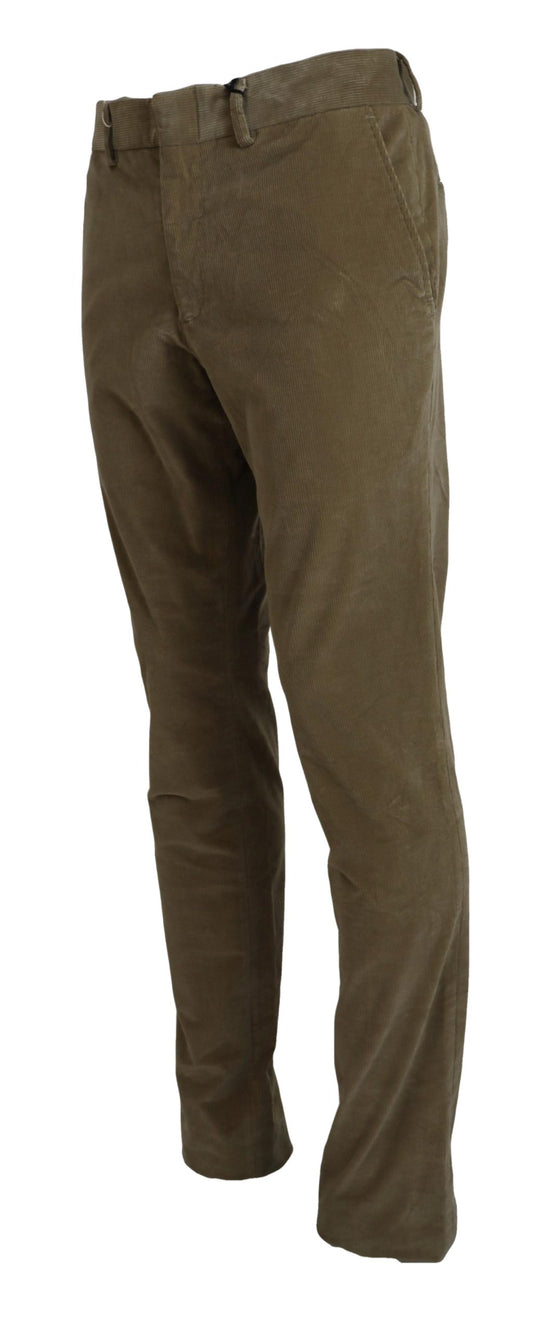 Elegant Brown Casual Pants