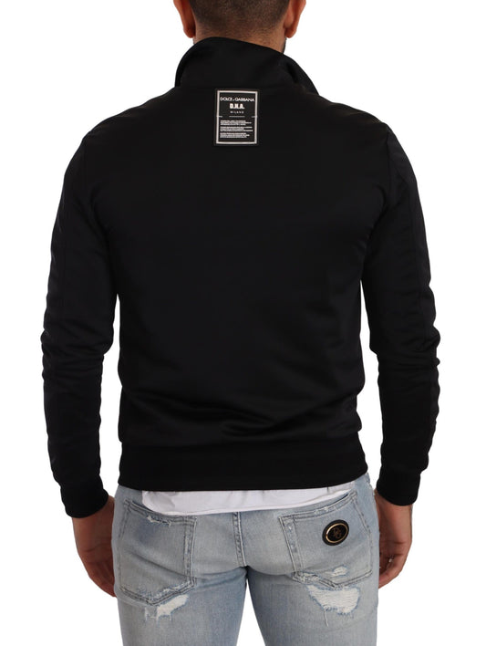 Elegant Full Zip Cardigan Sweater - Black