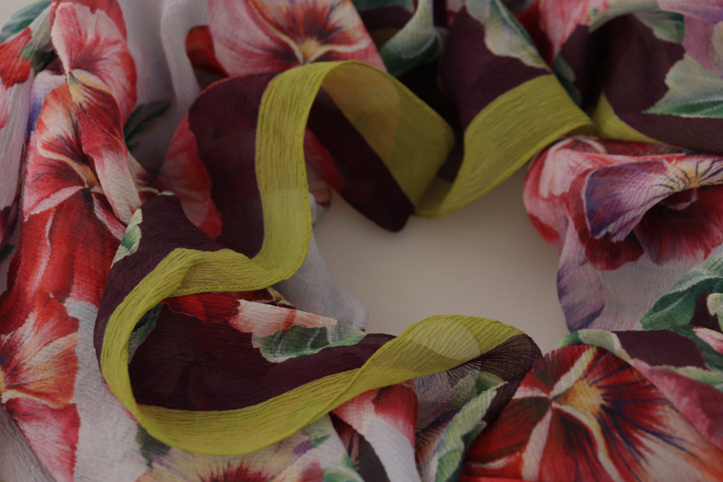 Floral Elegance Silk Shawl Wrap
