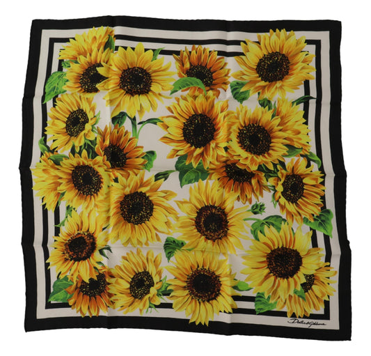 Sunflower Silk Square Scarf
