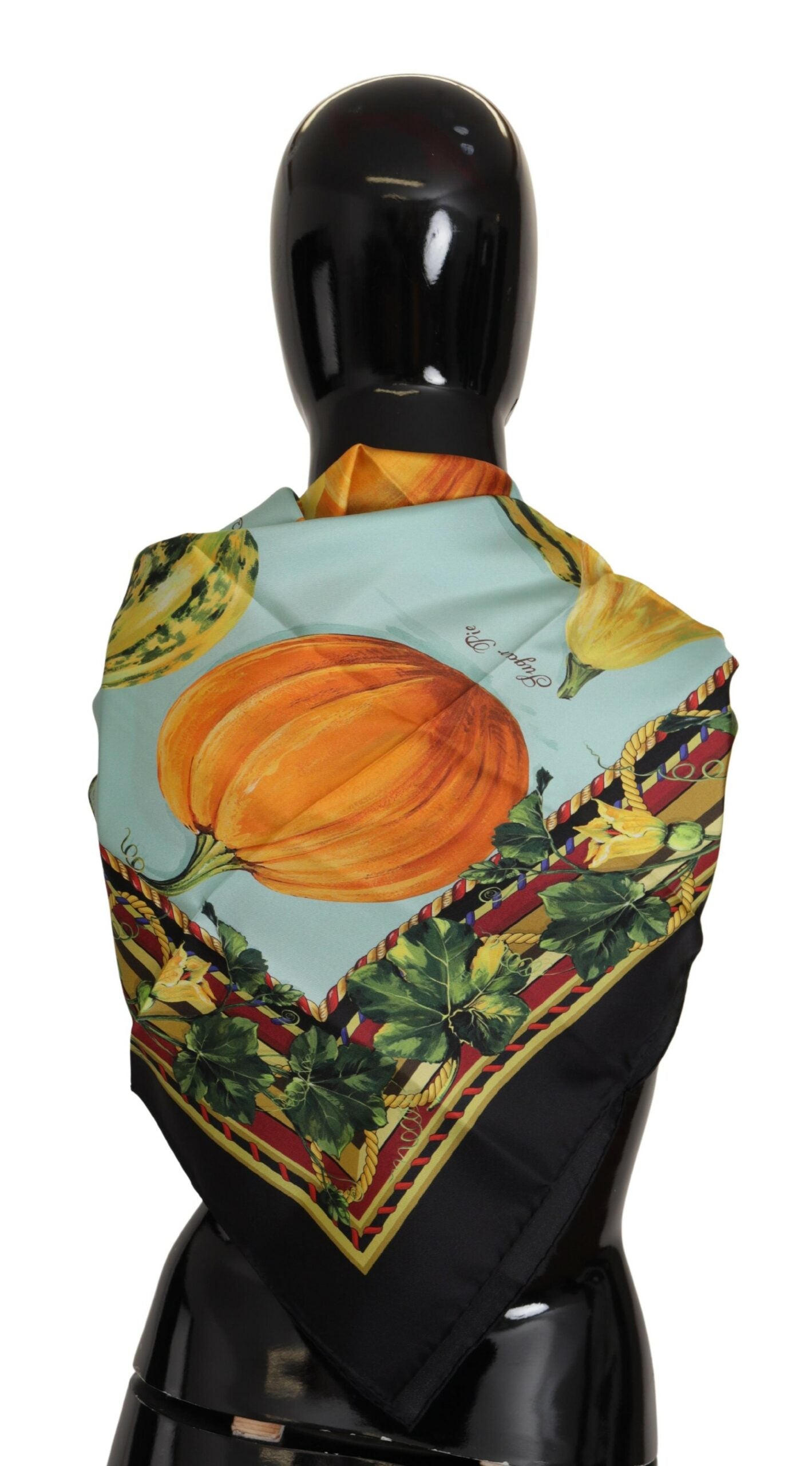 Exquisite Silk Foulard with Vibrant Print