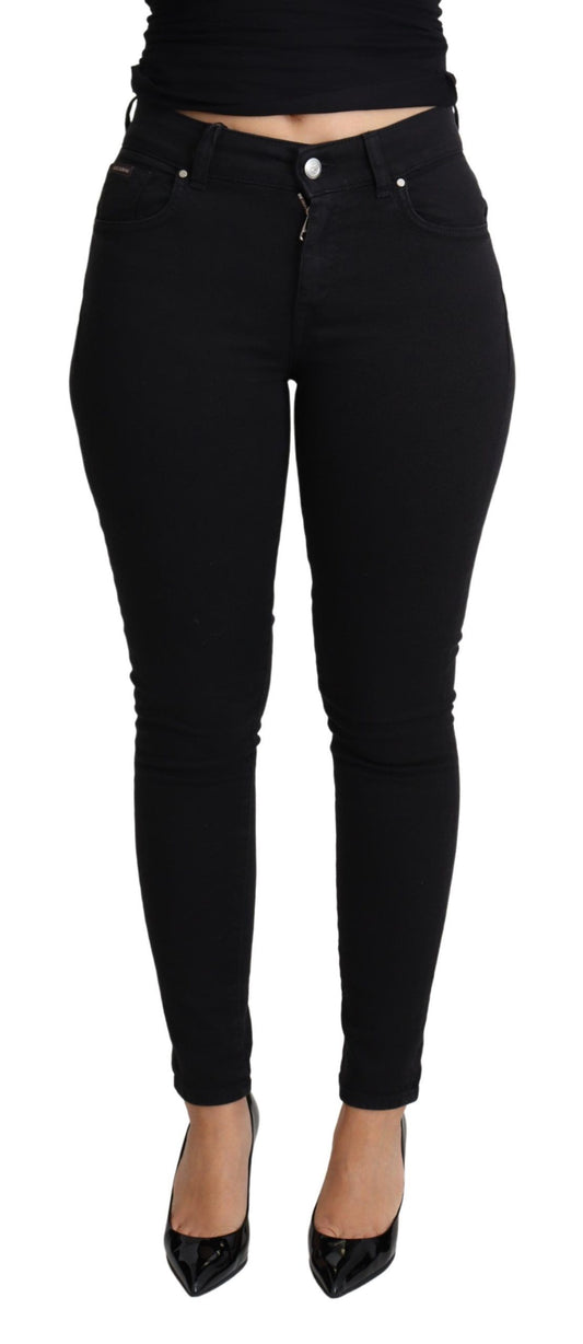 Chic High-Waisted Skinny Trouser Jeans