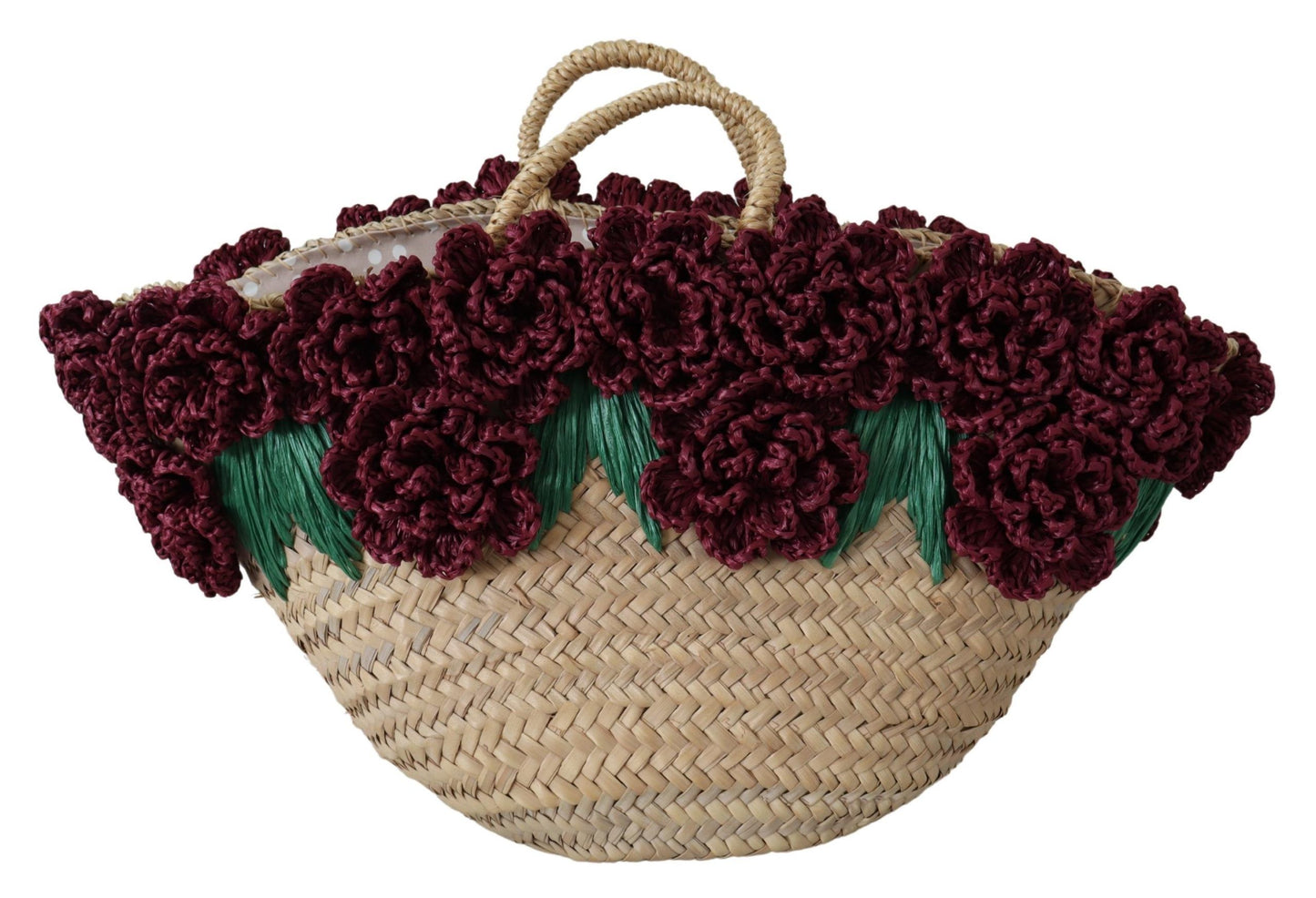 Chic Floral Straw Tote Elegance