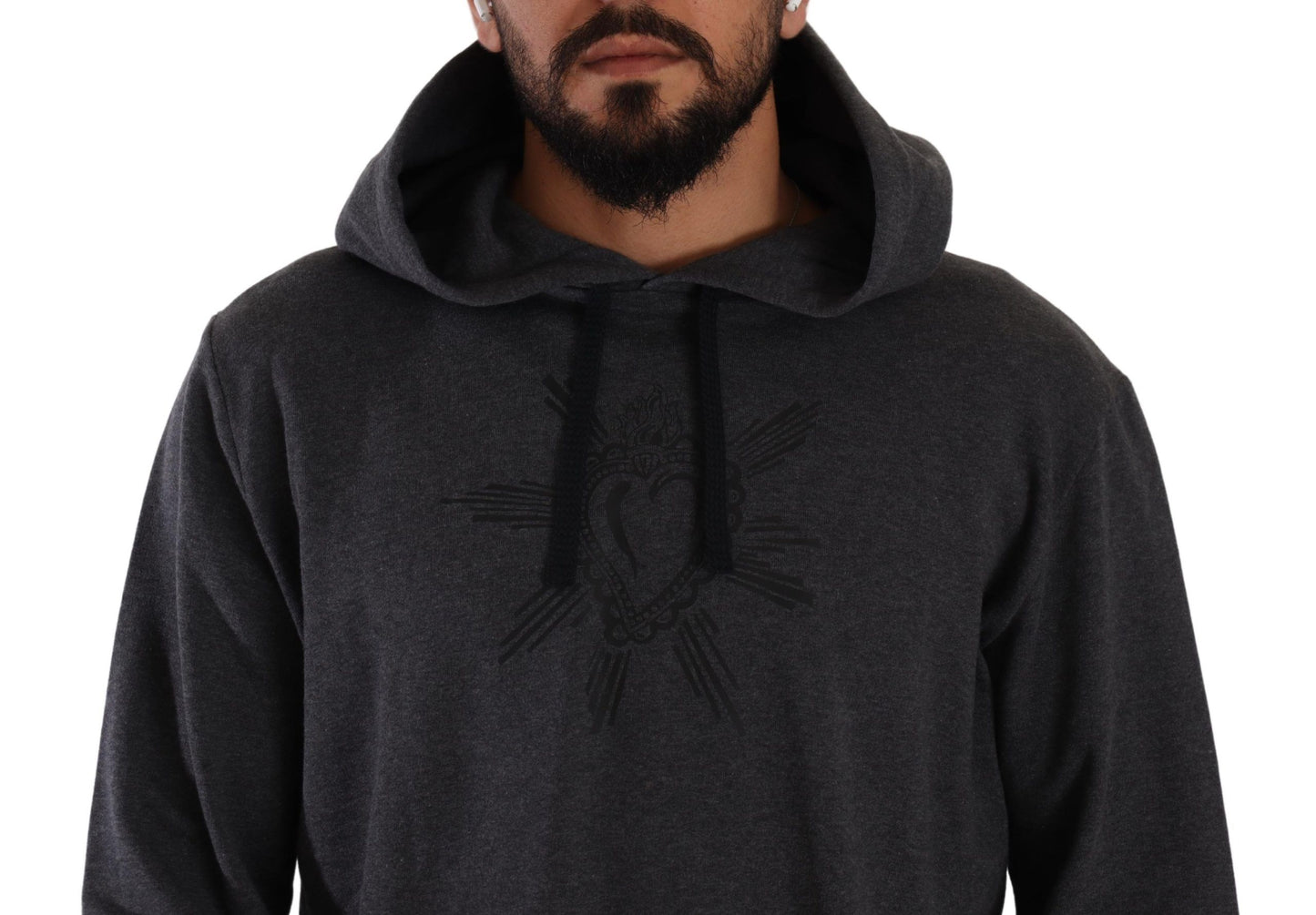 Enchanted Heart Graphic Cotton Hooded Sweater