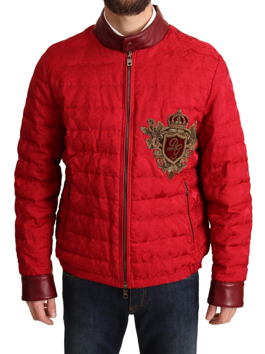 Red and Gold Bomber Designer Jacket