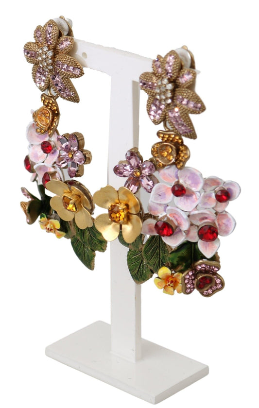 Elegant Fiori Bouquet Clip-On Earrings