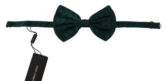 Elegant Silk Emerald Bow Tie