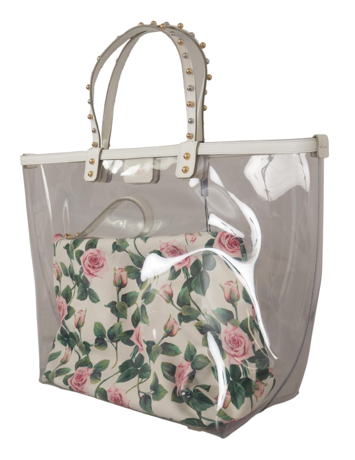 Chic Floral Clutch-Infused Tote for Sophisticated Style
