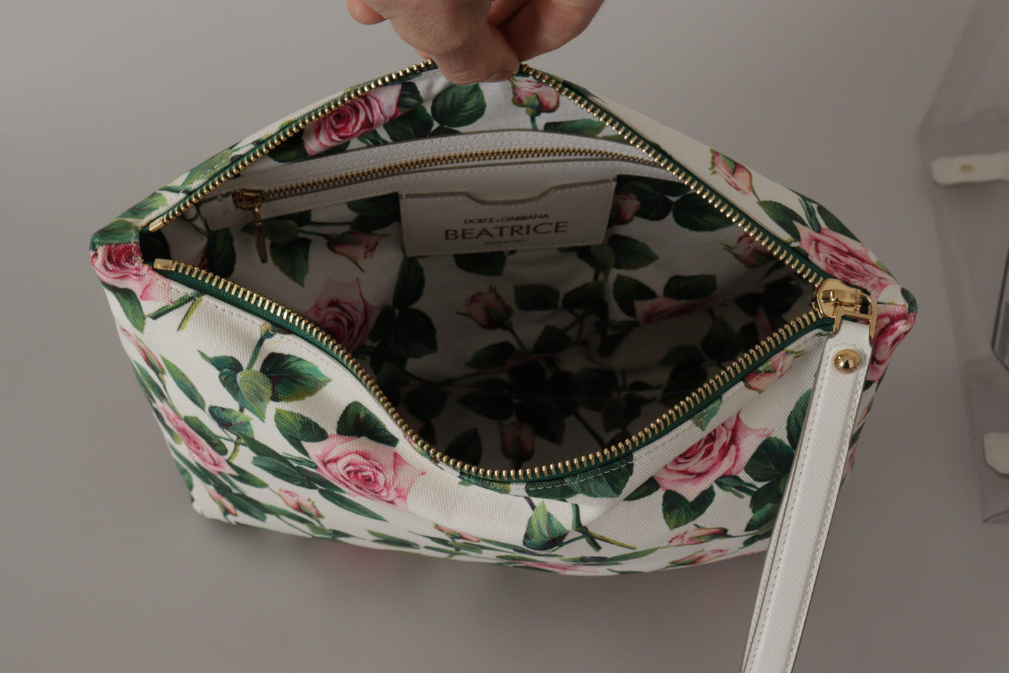 Chic Floral Clutch-Infused Tote for Sophisticated Style