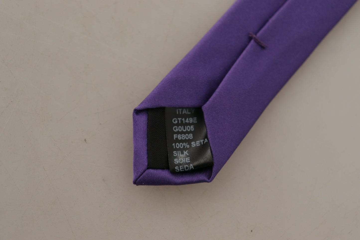 Elegant Purple Silk Bow Tie