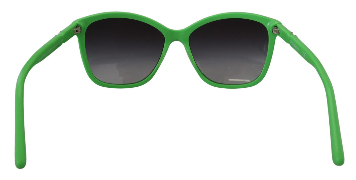 Chic Green Acetate Round Sunglasses