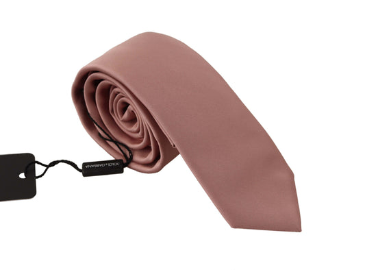 Elegant Pink Silk Bow Tie