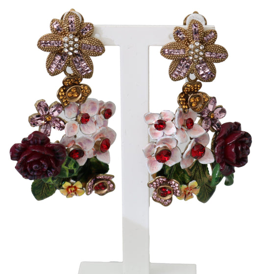 Elegant Fiori Bouquet Clip-on Earrings