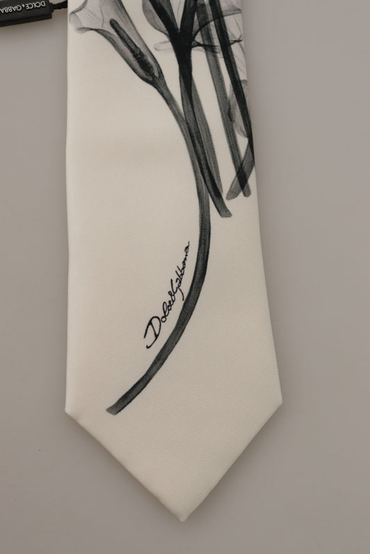 Exquisite Silk Bow Tie in Classic White