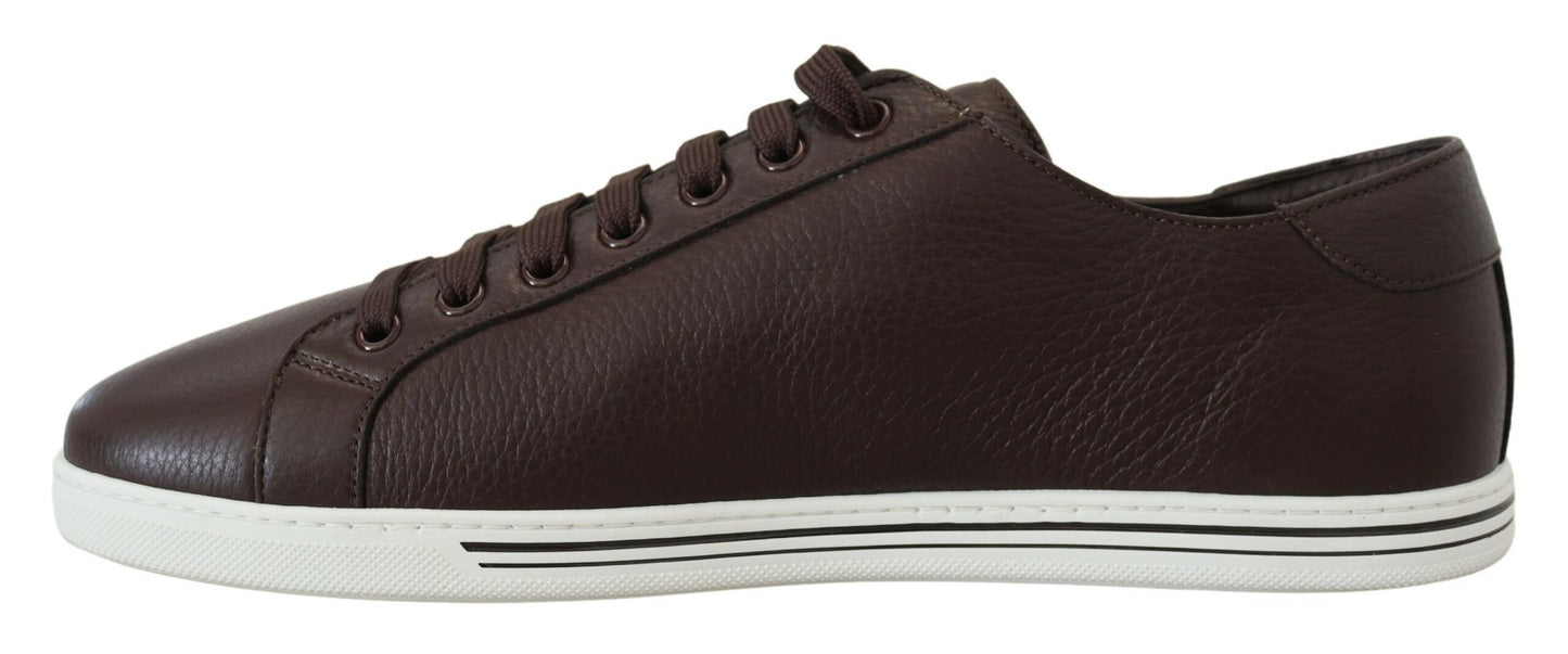 Elegant Leather Low Top Sneakers