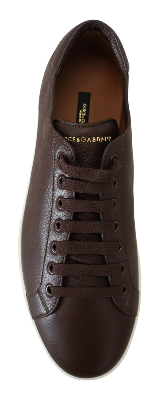 Elegant Leather Low Top Sneakers