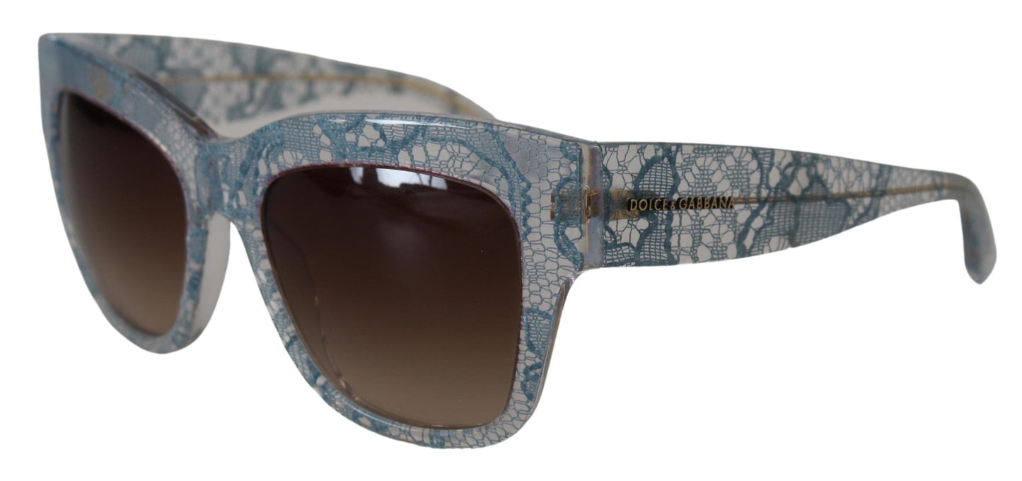 Elegant Lace-Trimmed Gradient Sunglasses