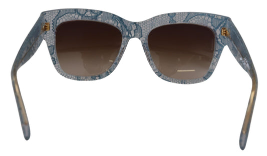 Elegant Lace-Trimmed Gradient Sunglasses