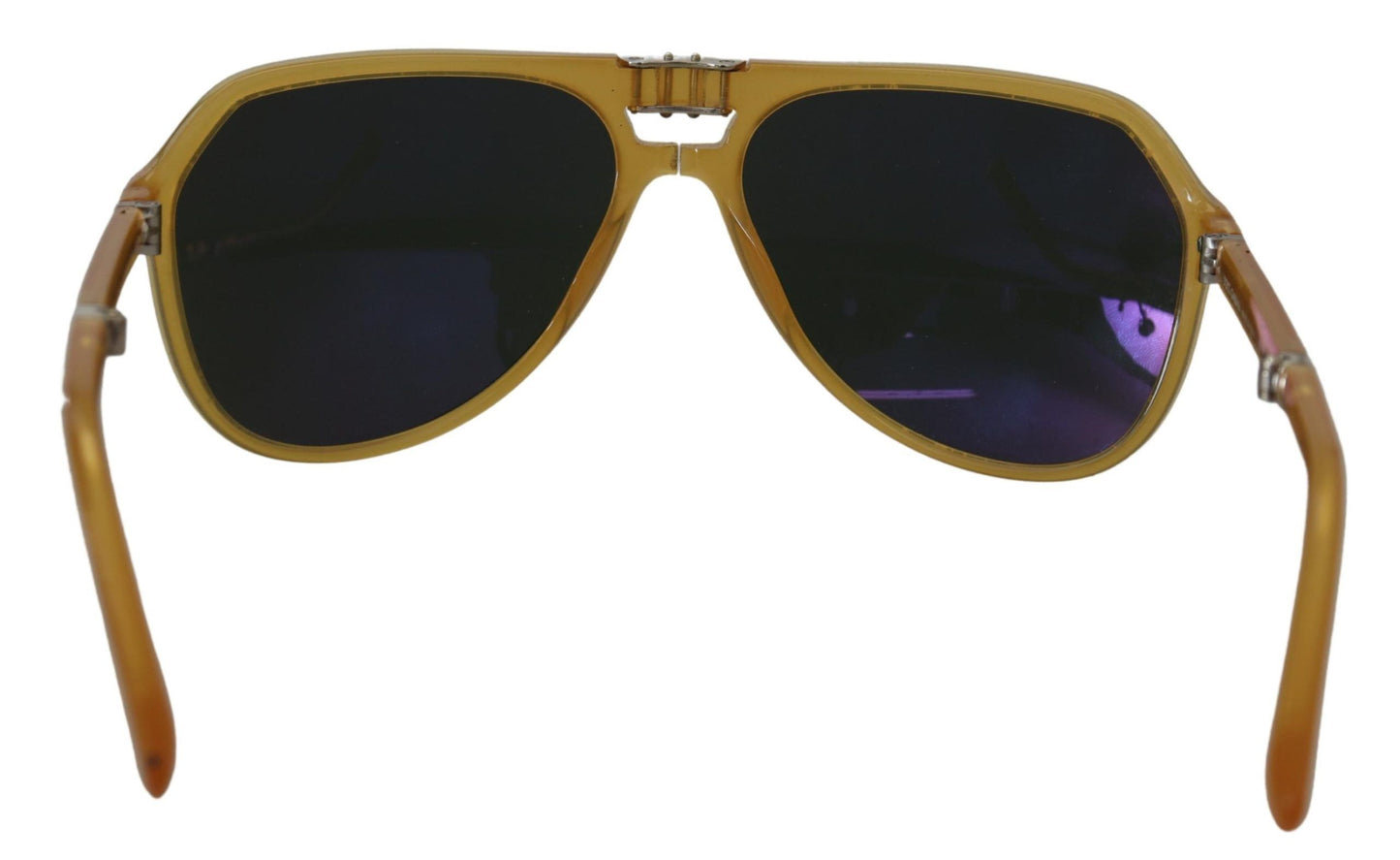 Chic Yellow Aviator Acetate Sunglasses