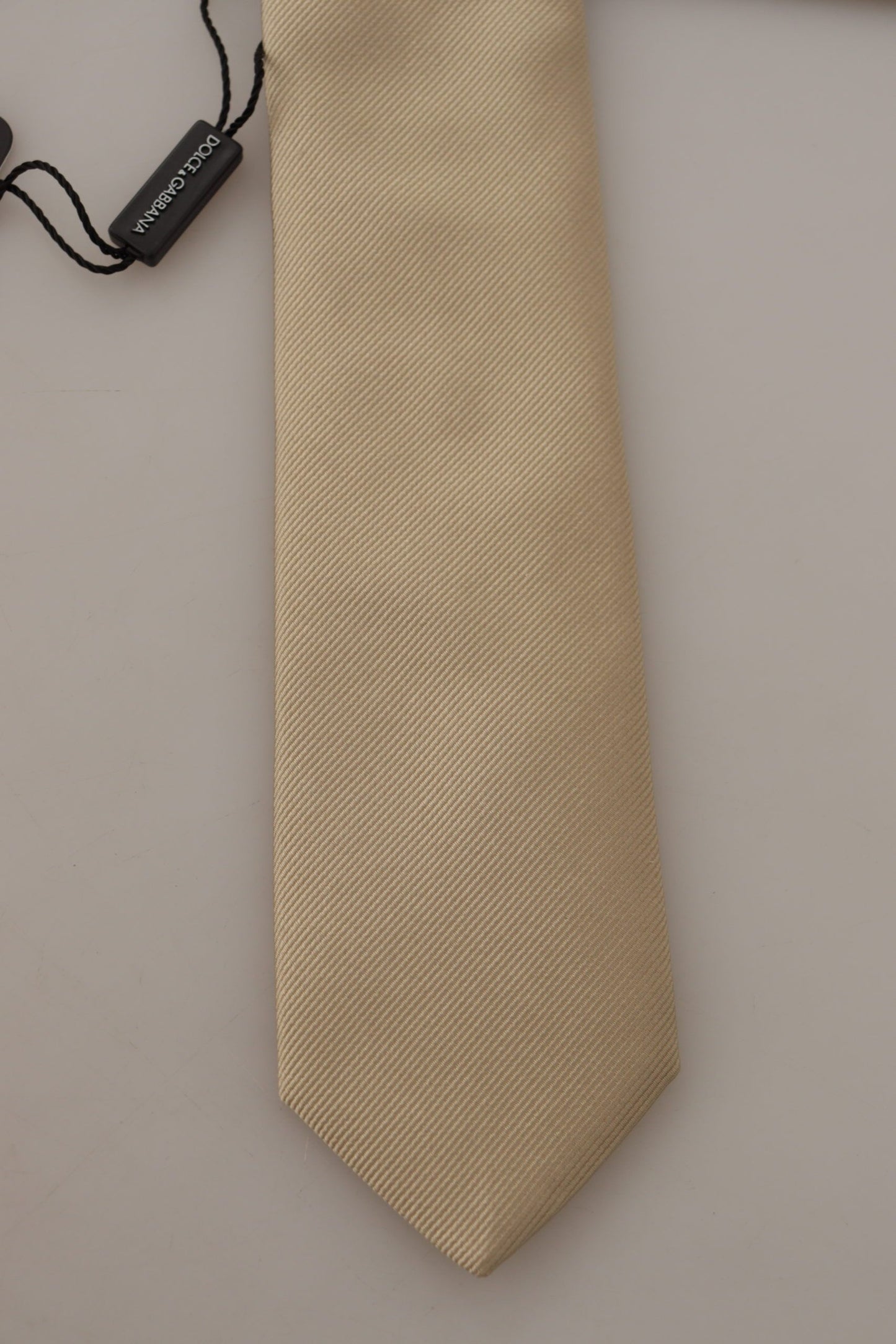 Elegant Gold Silk Men's Tie