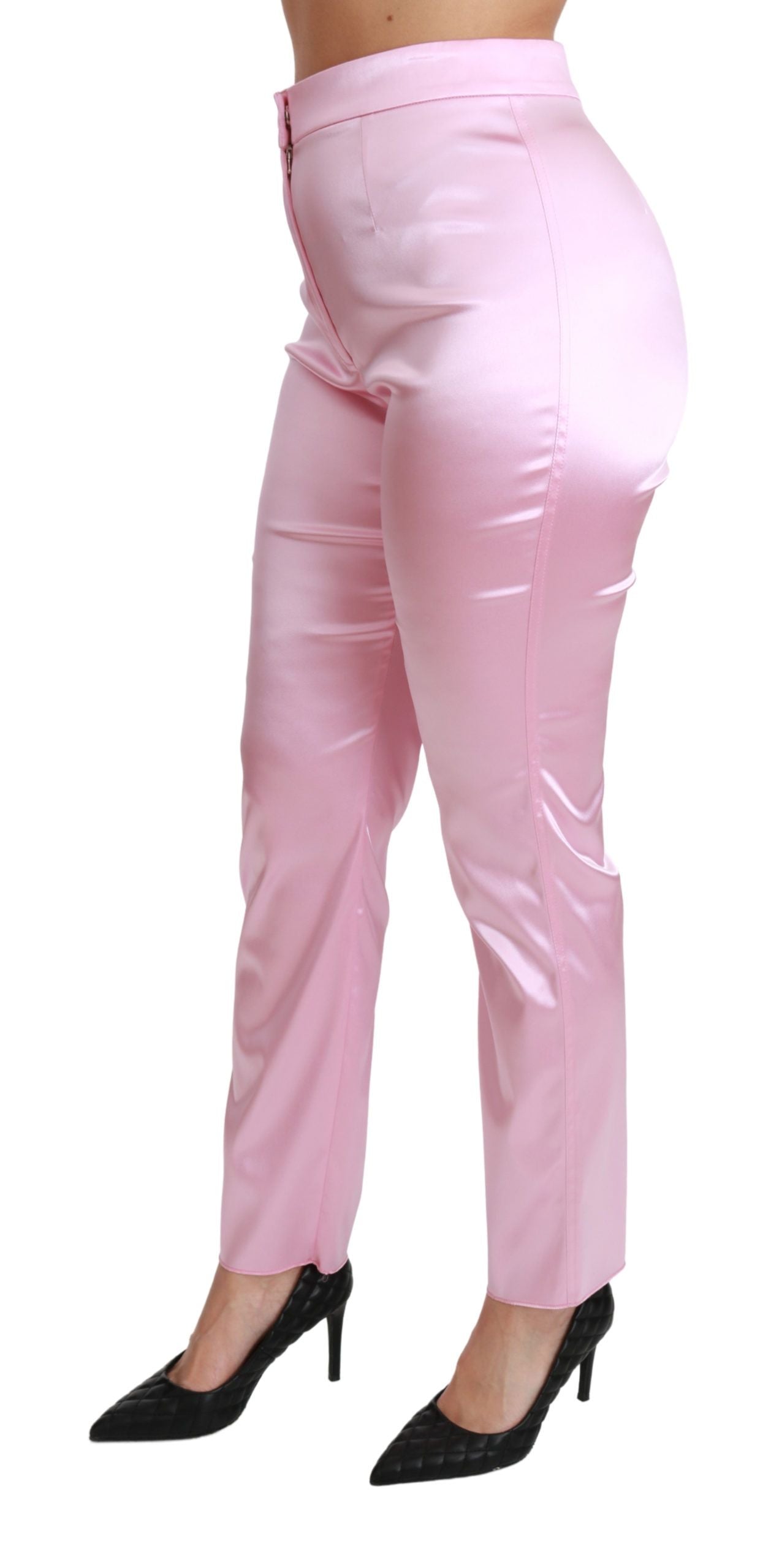 Pink Metallic Chic Trousers