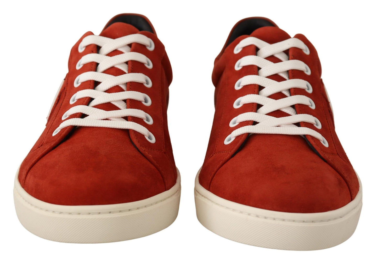 Regal Red Leather and Suede Sneakers