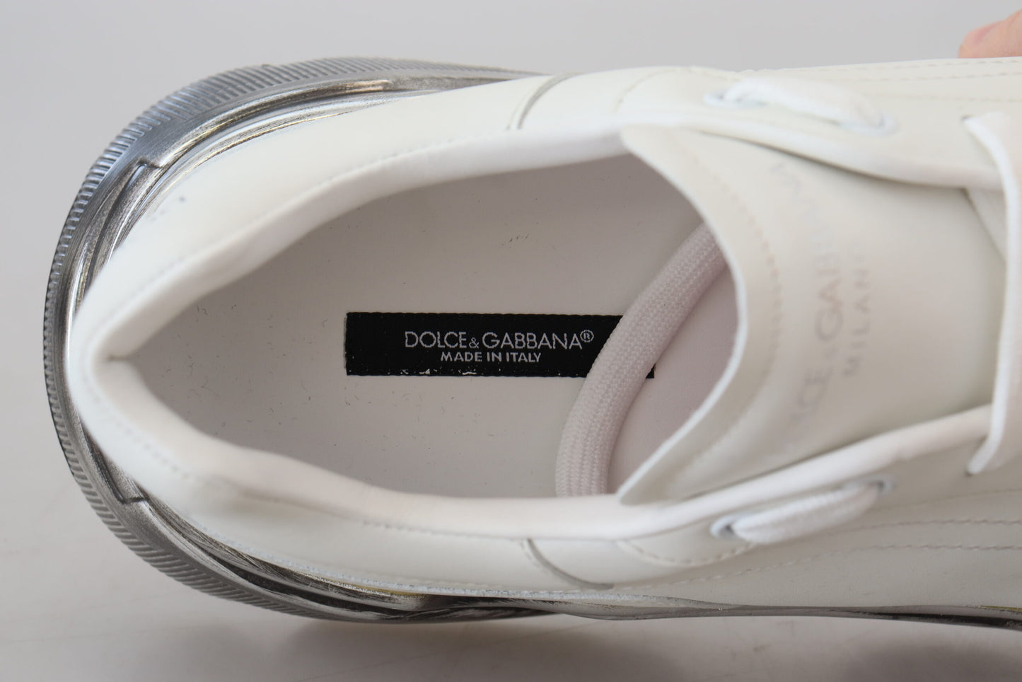 Daymaster White Leather Casual Sneakers