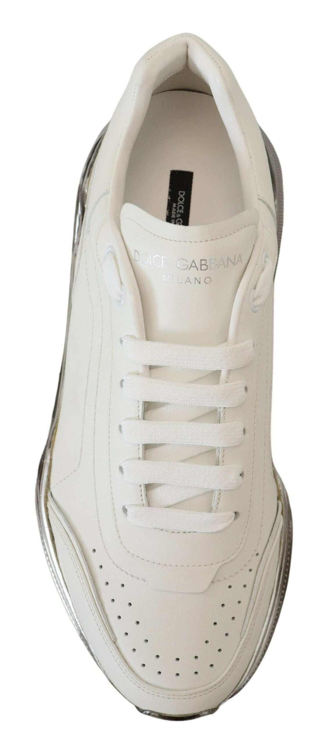 Daymaster White Leather Casual Sneakers