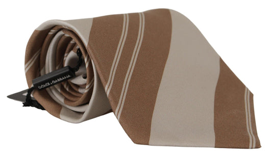 Elegant Silk Brown Tie for the Modern Gentleman