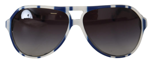 Elegant Blue and White Designer Sunglasses