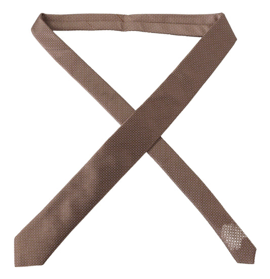 Elegant Beige Silk Tie for Sophisticated Style