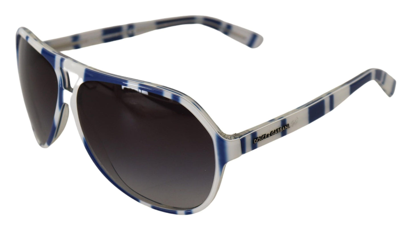 Elegant Blue and White Designer Sunglasses