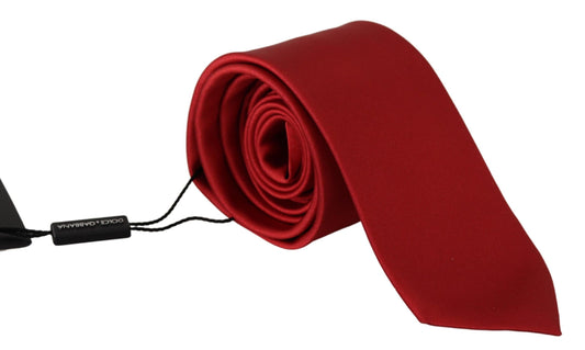 Elegant Red Silk Tie